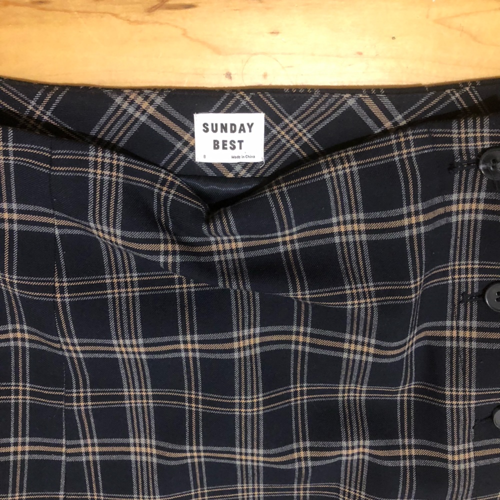SUNDAY BEST PLAID MINI SKIRT
